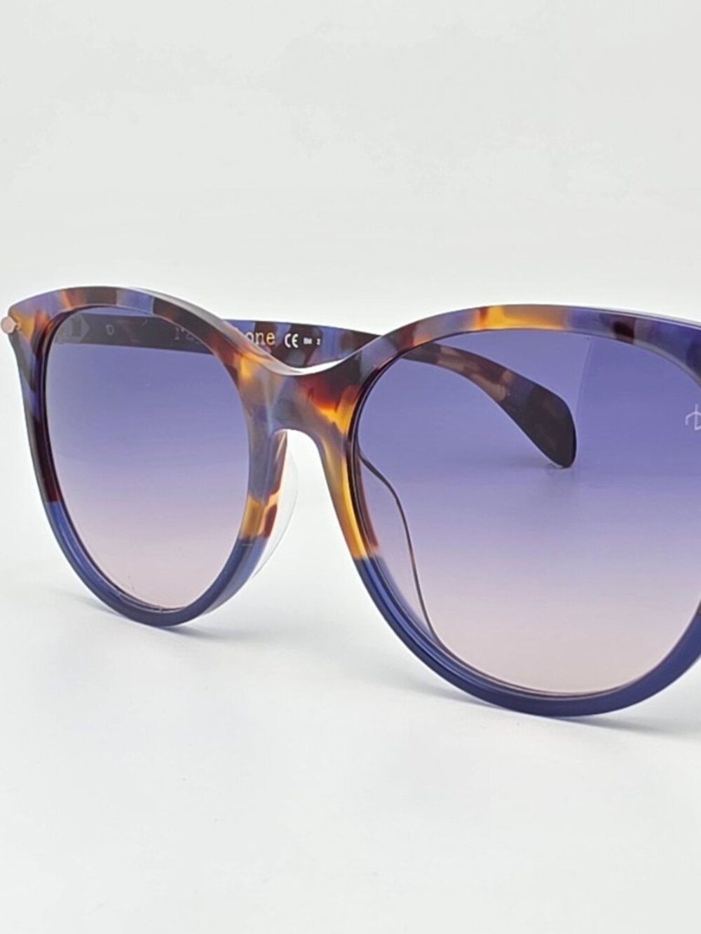 *SOLD*Rag & Bone RNB1020/S Blue Havana Frame Light Blue Gradient Lens Sunglasses